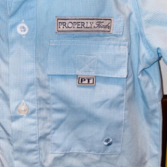 Toddler Boys Properly Tied Shortall 18 mos Blue Ex Condition - Picture 3 of 4